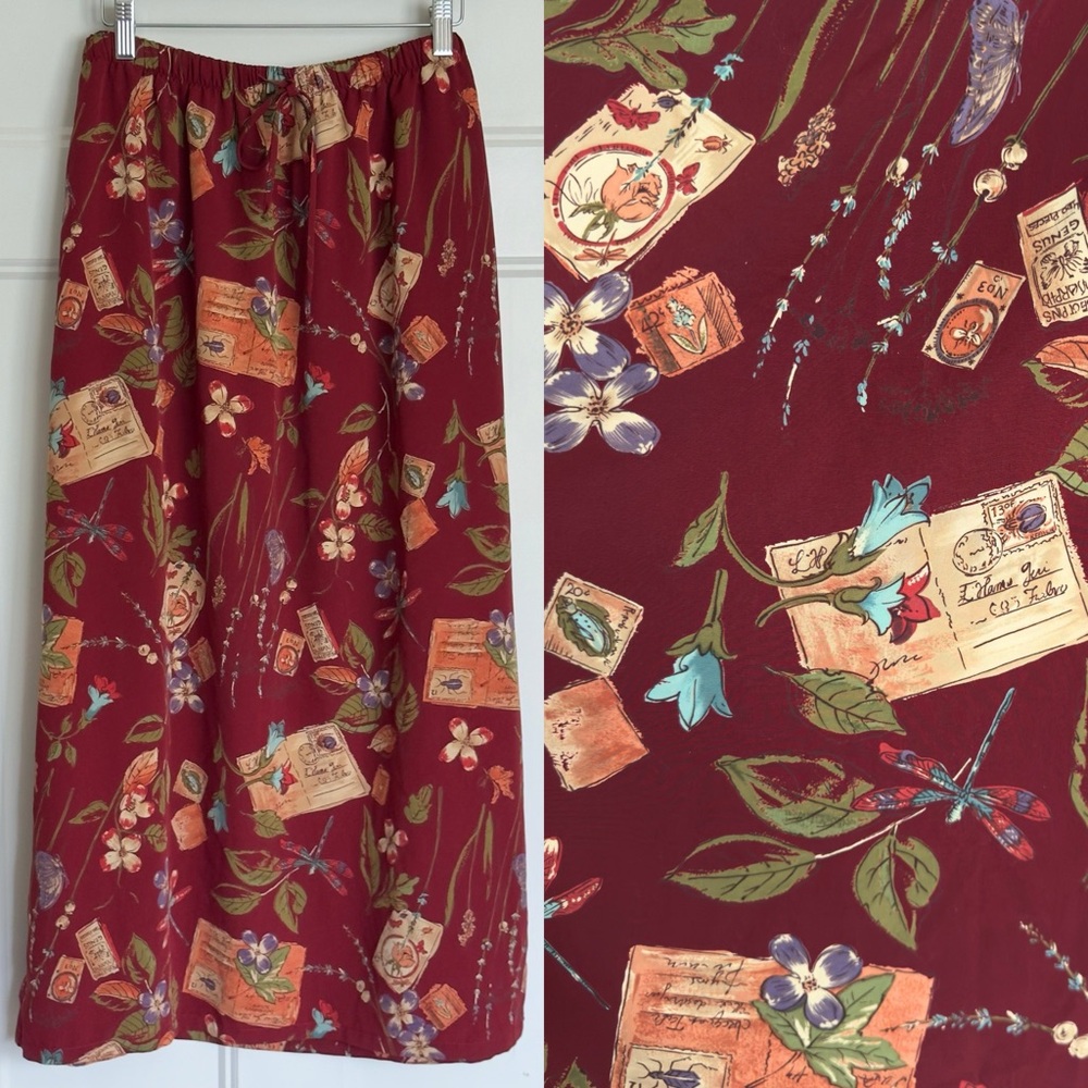 Vintage Marisa Christina Floral Maxi Skirt
